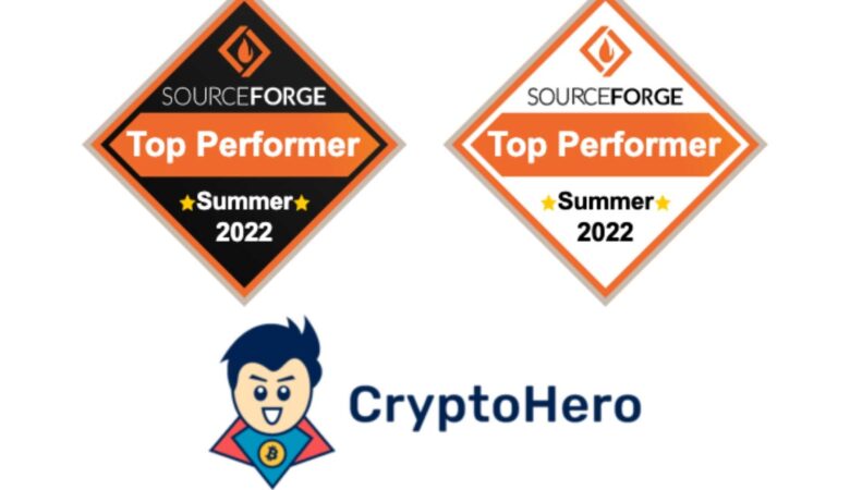 CryptoHero Wins the Summer 2022 Top Performer Award in “Crypto Trading Bot” Category from SourceForge